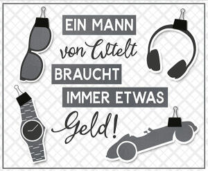 Wunscherfüller Soundbox Ein Mann von Welt braucht - immer etwas Geld