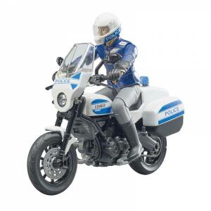 Bruder World Polizeimotorrad - Ducati Scrambler, 6,5cm, ab 4 Jahren