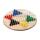 Halma rund Durchmesser 29cm - aus Heveaholz, 3x15 Spielsteine