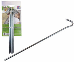 Zeltnägel 24cm 10 Stück verzinkt mit offener Öse - ab 14 Jahren