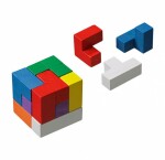 Soma Würfel bunt 8x8x8cm - Geschicklichkeitsspiel,...