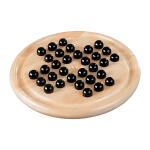 Solitaire Durchmesser 22cm - aus Heveaholz mit Glaskugeln,