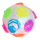 OOTB Springball Crazy Flashing Regenbogen ca. 8 cm