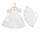 Brautkleid mit Schleier Sissi 35 bis 45cm - weißes Kleid mit Tüllrock, - Oberteil und Schleier mit Spitze, Heless