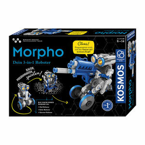 Kosmos Morpho Dein 3 in 1 Roboter Experiment - Experimentierkasten, 4 Batterien LR03 AAA Micro - erforderlich, nicht enthalten, ab 8 Jahren