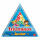 Legespiel Triominos Junior - 4 Ablagebänkchen in den Farben rot, gelb, blau, grün, - 36 Spielsteine, ab 5 Jahren, Goliath