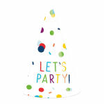 Partyhut 8ST Confetti Birthday AMSCAN 9906356