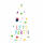Partyhut 8ST Confetti Birthday AMSCAN 9906356