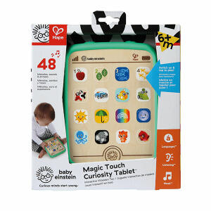 Hape Baby Einstein Lerntablet aus Holz - Lernspielzeug mit Touch Technologie, 48 Melodien, Töne - und Sätze, 3x AAA Batterien im Lieferumfang enthalten, - geeignet für Kinder ab 6 Monaten