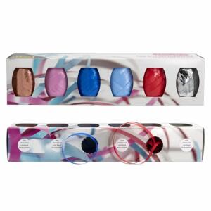 Idena Zierband Eiknäul 6er 20m x 5mm, sortiert