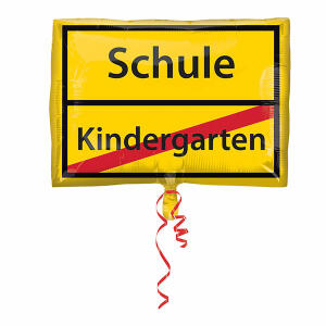 Folienballon Schulanfang 3582801 30x43cm