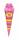 Folienballon Schultüte rosa 3583301 25x76cm