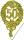 DEMMLER  Festliche Zahl 50 gold 8x12cm mit Draht