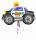 Folienballon Junior Shape 60 x 45 cm, Polizeiauto