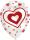 Amscan 6 Ballons Hearts Global