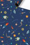 Geschenkpapier 70cmx2m Cornelius blau dunkel