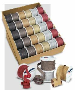 Ringelband Poly Glitter 10 m x 10 mm 3-fach sort.
