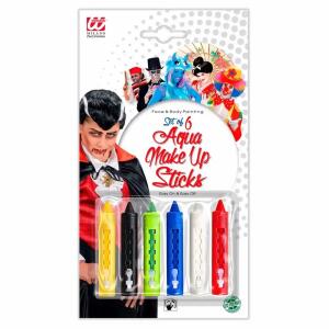 Wasser Schmink-Stift mit Spender, 6er Set