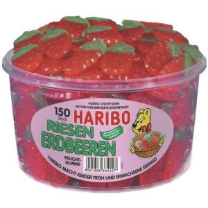 Haribo Riesen Erdberen Dose mit 150 St