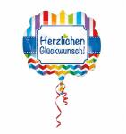 Folienballon Herzlichen Glückwunsch 3583201 63x55cm