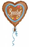 Folienballon Lebkuchen Herz Spatzl ca.43cm