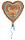 Folienballon Lebkuchen Herz Spatzl ca.43cm