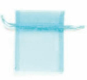 Organzasäckchen 8x10 cm 6 Stück, hellblau - Ersatz für 6 3825 004