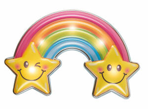 Idena Wandsticker Lampe Regenbogen, 22x13cm, LED
