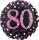 Folienballon Happy Birthday 80 pink AMSCAN 3379001 Sparkling 43cm D.