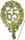 DEMMLER  Festliche Zahl 65 gold 8x12cm mit Draht