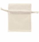Organzasäckchen 10x12,5cm 5 Stück, creme -...