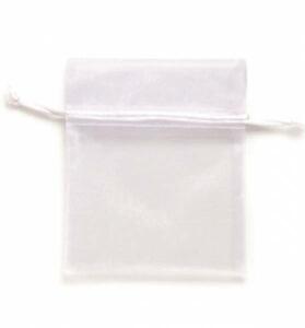 Organzasäckchen 10x12,5cm 5 Stück, weiß - Ersatz für 6 3825 011