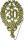 DEMMLER  Festliche Zahl 30 gold 8x12cm mit Draht