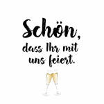 Serviette 25x25cm 20 St. Schön Feiern