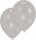 10 Latexballons Metallic silber, 27,5 cm