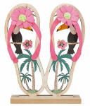 Holzdeko Flip Flop Summer 15x18cm