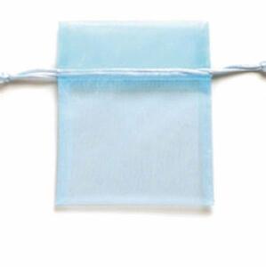 Organzasäckchen 12,5x16cm 4 Stück, hellblau - Ersatz für 6 3825 024