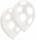 10 Latexballons Pearl weiss, 27,5 cm