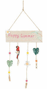Dekohänger Happy Summer Holz, 52 x 22 cm