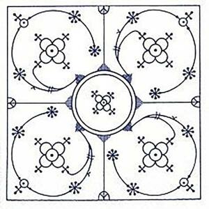 Servietten 24x24cm 20 St. Indisch blau