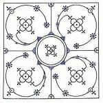 Servietten 24x24cm 20 St. Indisch blau