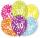 6 Ballons 70.Geburtstag farbig sortiert, 27,5 cm