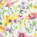 Motivserviette 25x25cm Blumen PAPER+DESIGN 192030