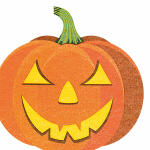 Servietten 12er Airlaid 33x33cm Halloween - pumpkin