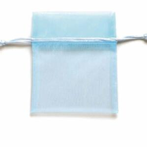 Organzasäckchen 10x12,5cm 5 Stück, hellblau - Ersatz für 6 3825 014