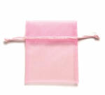 Organzasäckchen 10x12,5cm 5 Stück, rosa -...