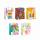 Geschenktasche bunt Large 26x32x12cm 5fach - Serie "farbenfroh", 5 Motive sortiert