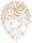 6 Ballons Konfetti-Gold aus Latex, 27,5 cm