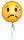 Folienballon Smiley krank mit Thermometer