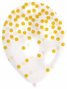 Luftballon Konfetti-Pastell sort. 9901847 6ST 27,5cm